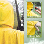 SaphiRose Unisex Rain Poncho Raincoat Hooded - Image 3