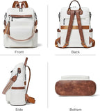 Shrrie Vegan Leather Laptop Backpack - Image 5