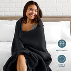 Bare Home Polar Fleece Blanket - Image 3