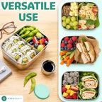 Everusely - Bento Box - Green, 27oz / 0.8 L - Stainless Steel Lunch Box - 3 - Image 5