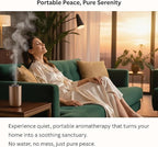 Waterless Essential Oil Diffuser – Portable Cordless Aromatherapy Diffuser for Home, Car & Office – 3 Mist Levels - 4 Timer Modes - 15ml Oil Capacity - USB-C Rechargeable