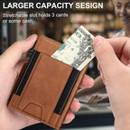 Wallet for Men Wallet with Slim Pop Up Card Holder 9-13 Cards, Bifold - Image 4