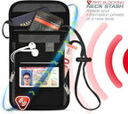 Lewis N. Clark RFID Blocking Stash Neck Wallet, Travel Pouch + Passport Holder - Image 4