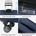 KROSER Softside Expandable Carry On Luggage - Image 4