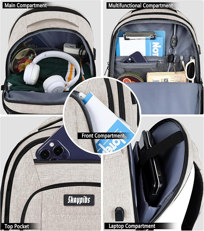 Travel Laptop Backpack for Women, School Backpack - Image 4