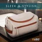 ELIZO Premium REAL Leather Toiletry Bag - Image 2