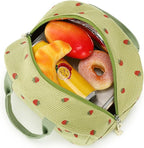 Bluboon Lunch Bag for Women Men Cute Corduroy Lunch Tote Bags Reusable - Image 5