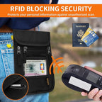 Neck Wallet for Travel, Passport Holder Neck Pouch for Men Women - Image 5