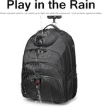 Boavan Wheeled Backpack, 18.4 inch Water Resistant Rolling Backpack, Carry on - Image 7