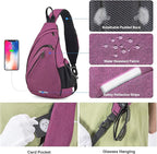 mixi Sling Bag Men Backpack Unisex One Shoulder Bag Hiking Travel Backpack - Image 5