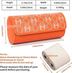 MOZSLY Watch Roll Travel Case 3 Slots Portable Watches Box Organizer Storage - Image 5