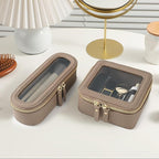 Aveniee Slim Clear Makeup Brush Bag, Small Cosmetic Brush Holder, Mini Toiletry - Image 4