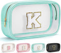 YOOLIFE Initial Clear Makeup Bag | Travel Clear Makeup Bag | Travel Beach by YOOLIFE