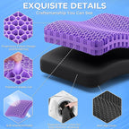TushGuard Gel Seat Cushion for Long Sitting, Enlarged & Thickened Patent Design - Image 4