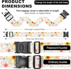 2 Pack Luggage Straps, Adjustable Cute Printing - Image 7