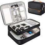 SELLYFELLY Electronics Travel Organizer, Double Layer Cable Organizer Bag by SELLYFELLY