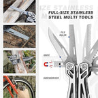 MOSSY OAK Multitool, 21-in-1 Stainless Steel Pocket Knife - Image 6