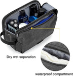 BAGSMART Toiletry Bag for Men, Canvas Travel Toiletry Organizer Dopp Kit - Image 3