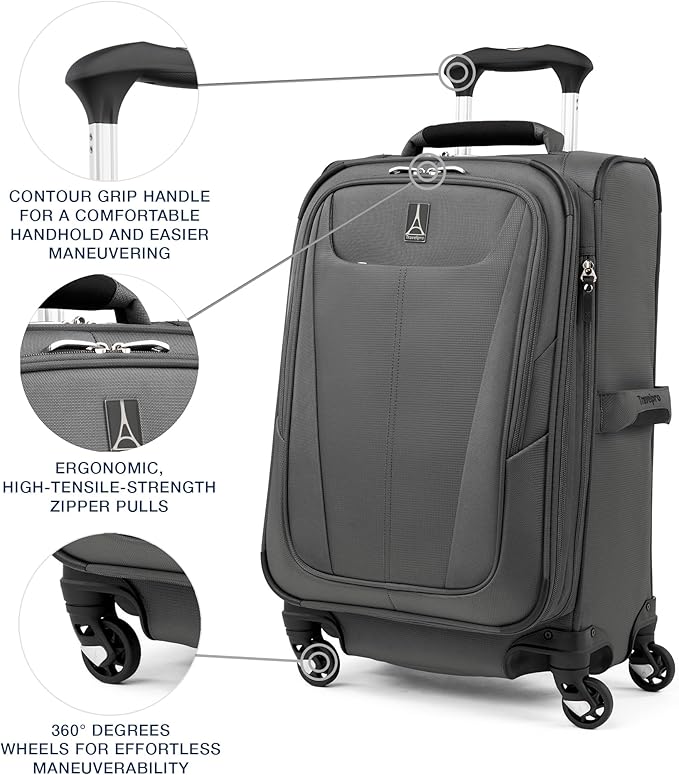 Travelpro Maxlite 5 Softside Expandable Carry-On Luggage - Image 4