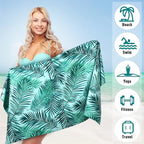 2 Pack Microfiber Beach Towel, Oversized Microfiber Pool Towel 75”x 35” - Image 3