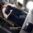 Bedsure Travel Blanket Airplane Compact - Image 2