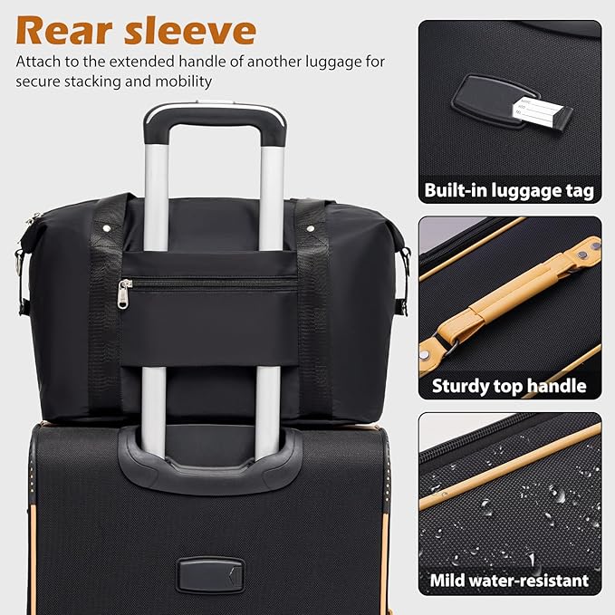 Coolife Luggage 5 Piece Set Suitcase Expandable TSA lock spinner softshell - Image 5