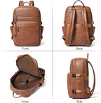 Shrrie Laptop Backpack for Women, Vegan Leather Backpack Work Computer - Image 7