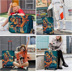 ANNA QUEEN Funny Adventure Travel Luggage Cover, Explore-Themed Suitcase - Image 7