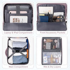 Travel laptop Backpack for Women, Personal Item Size Flight Approved, 16 Inch - Image 8