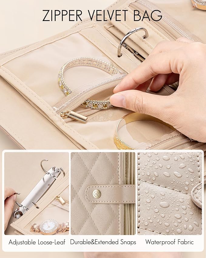 Vlando Travel Jewelry Organizer Case, Teacher Appreciation Gifts, Jewelry - Image 4
