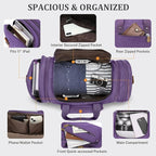 Gonex Canvas Duffle Bag for Travel 50L Expandable Duffel Weekend Overnight Bag - Image 5
