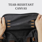 Gonex Canvas Duffle Bag for Travel 60L Expandable Duffel Weekend Overnight Bag - Image 4
