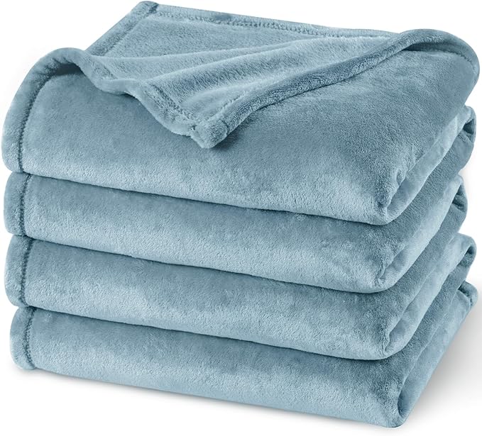 PHF Ultra Soft Fleece Blanket Queen Size, No Shed No Pilling Luxury Plush Cozy by PHF