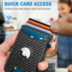 Airtag Wallet for Men, with Money Clip Gift Boxed, Slim Front Pocket Wallet - Image 5