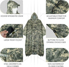 PTEROMY Hooded Rain Poncho for Adult - Image 2