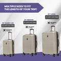 Rails Expandable Hardside Upright Suitcase with 360 Spinner Wheels (Oatmeal / Carry-On)