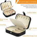 Travel Jewelry Box, PU leather Small Jewelry Organizer - Image 7