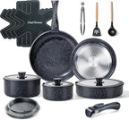 Chef Power Ceramic Nonstick Cookware Set 19 Piece by ChefPower