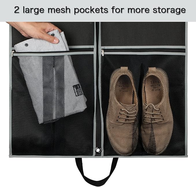Zilink Long Garment Bags for Dresses Coat Bags for Travel and Storage 60 inches - Image 4