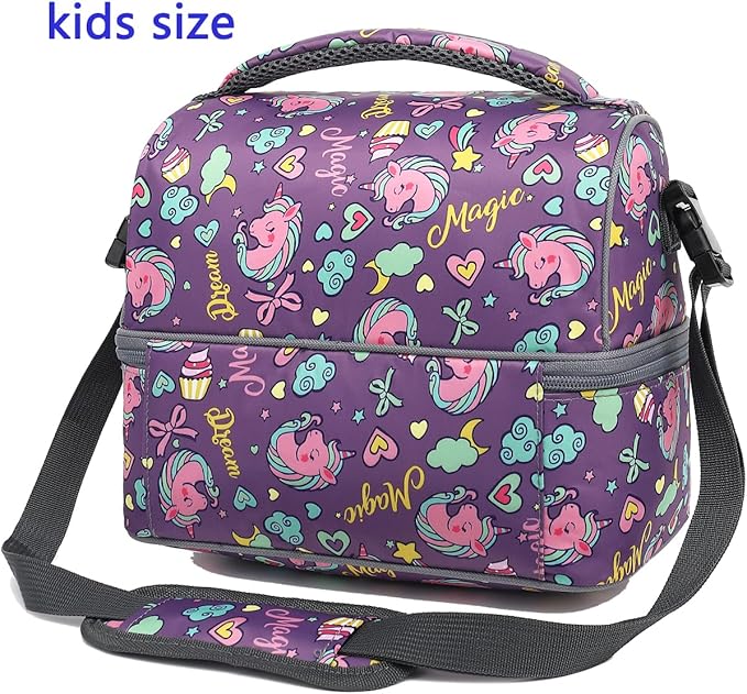 FlowFly Double Decker Cooler Insulated Lunch Bag Large Tote - Image 8