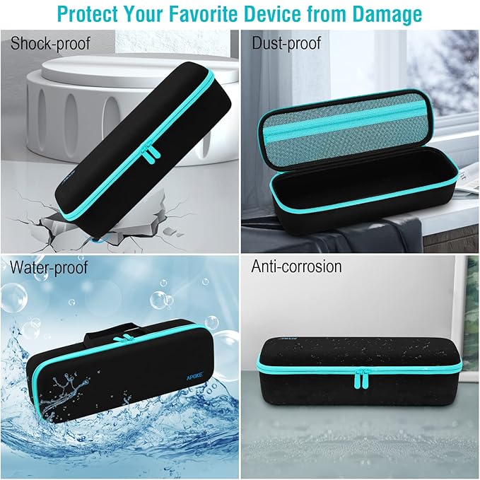 APOKE Travel Case for Revlon One Step Hair Dryer Brush, Portable Lightweight Storage Bag for All Brand Hot Tools Volumizer Hot Air Brush