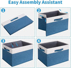 GhvyenntteS Storage Baskets for Shelves 3 Pack, Large Fabric Storage Bins - Image 5