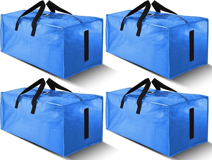 4 Pack Large Strong Moving Bags by HOMESURE