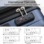 Hanke 24 Inch Expandable Checked Luggage Lightweight PC Hard Case Luggage - Image 6