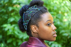 Hair Hugger for Fine, Thin, Short & Straight Hair by HairZing - Easy Comfy Styles, Add Volume with No Pressure - Double Comb with Elastic for UpDo, Ponytail, French Twist, Bun (Sea Lake - Medium)