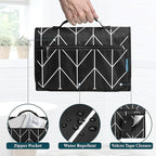 PAVILIA Hanging Toiletry Bag Women Men, Travel Kit Foldable Large Toiletries - Image 5