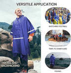 PTEROMY Hooded Rain Poncho for Adult - Image 5