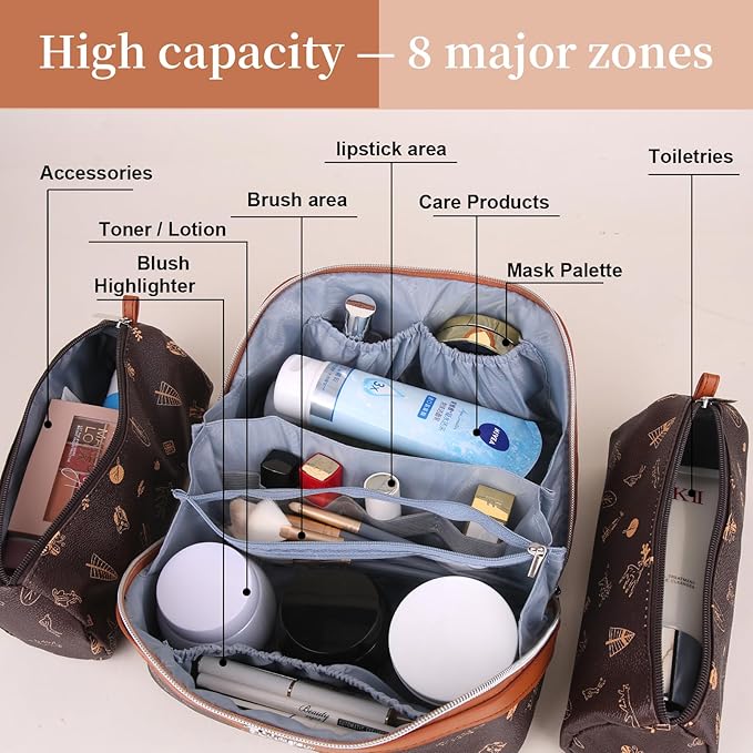 BOYATU Travel Makeup Bag Cosmetic Bags - Image 3