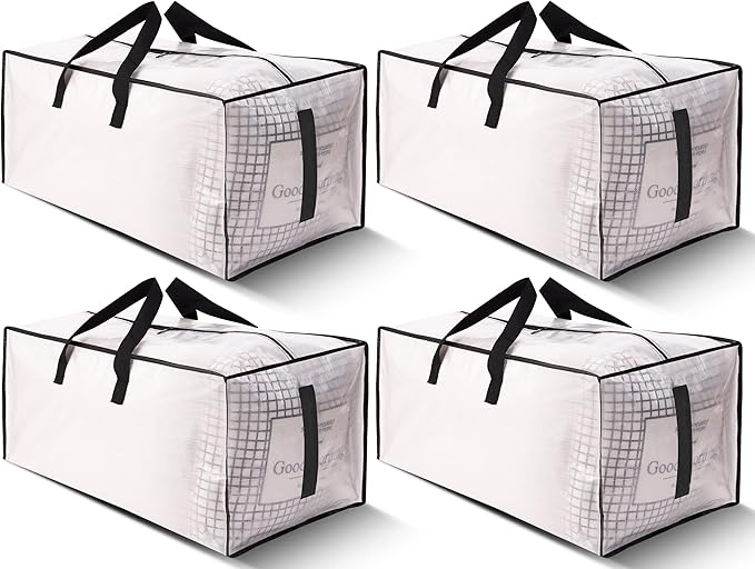 4 Pack Large Strong Moving Bags by HOMESURE