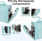 Narwey Hanging Toiletry Bag for Women Travel Makeup Bag Organizer Toiletries - Image 3